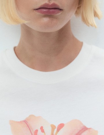 Tricou Mango, alb