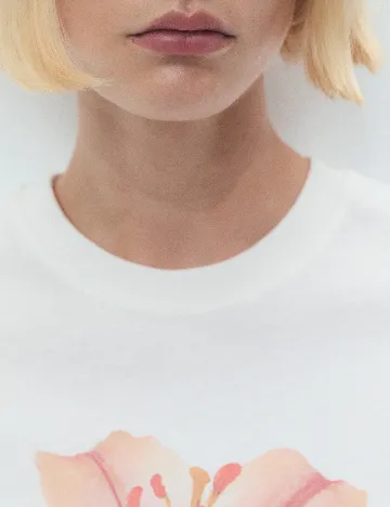 Tricou Mango, alb