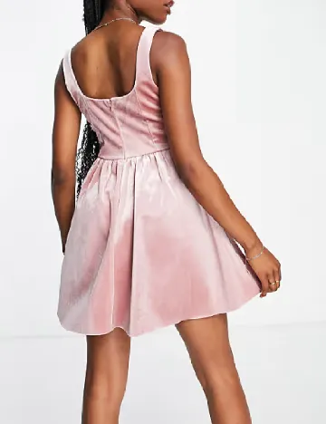 Rochie scurta Miss Selfridge, roz Roz