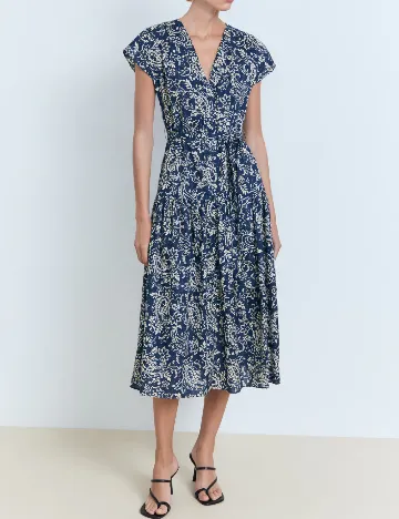 Rochie medie Mango, bleumarin Albastru