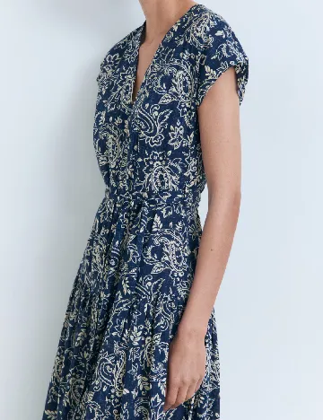 Rochie medie Mango, bleumarin Albastru