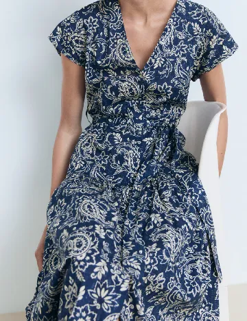 Rochie medie Mango, bleumarin Albastru
