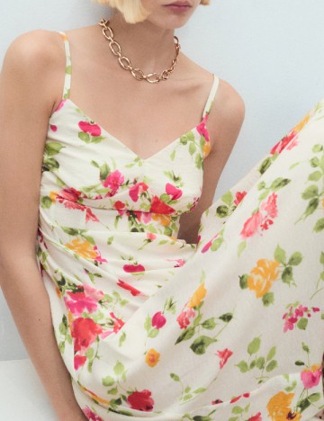 Rochie medie Mango, floral print