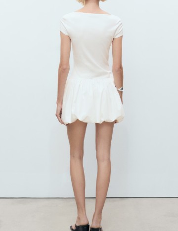 Rochie scurta Mango, alb