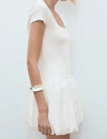 Rochie scurta Mango, alb Alb
