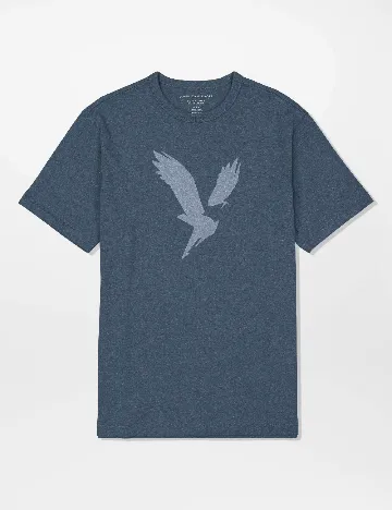 Tricou American Eagle, albastru Albastru