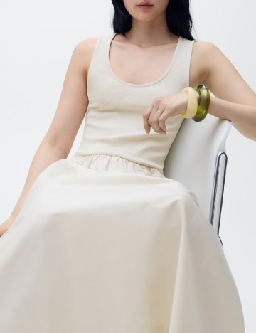 Rochie lunga Mango, bej