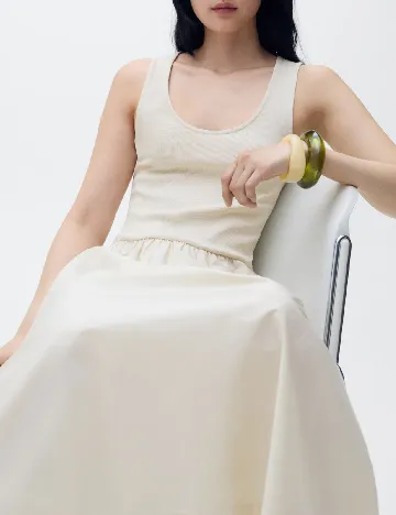 Rochie lunga Mango, bej
