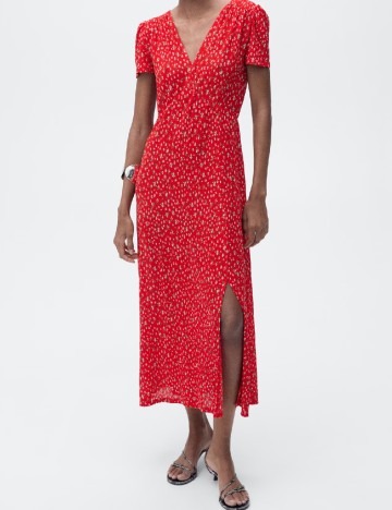Rochie medie Mango, rosu