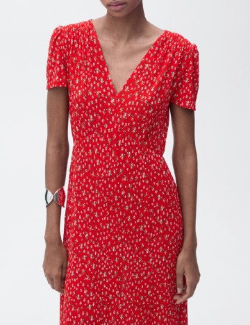 Rochie medie Mango, rosu