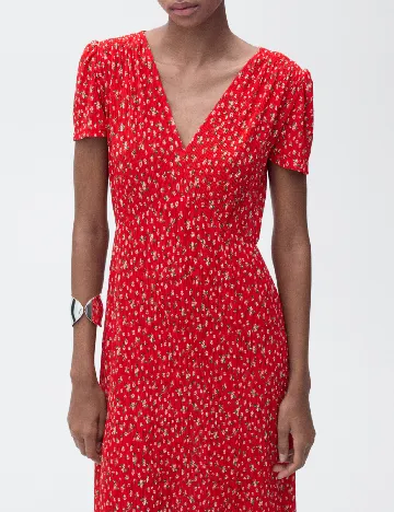 Rochie medie Mango, rosu Rosu
