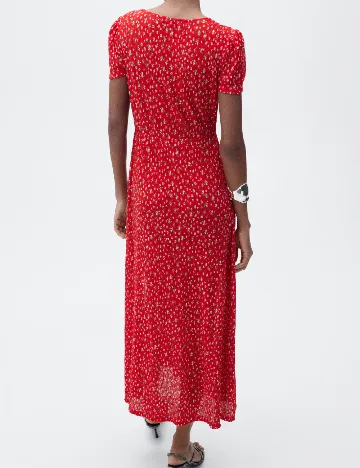 Rochie medie Mango, rosu Rosu