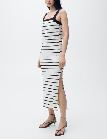 Rochie lunga Mango, ecru