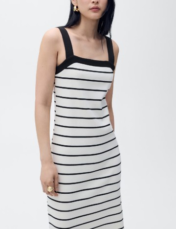Rochie lunga Mango, ecru