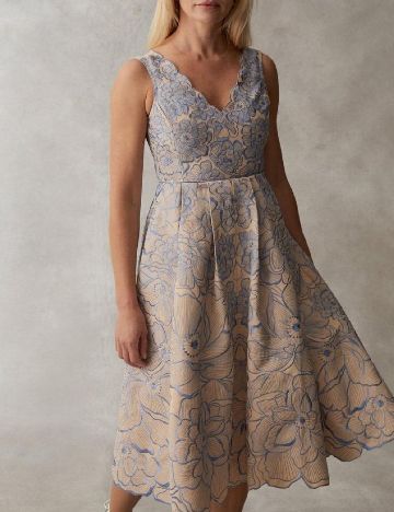 Rochie medie Coast, crem
