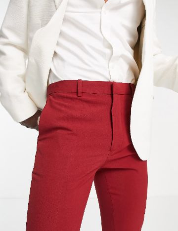 Pantaloni ASOS, rosu