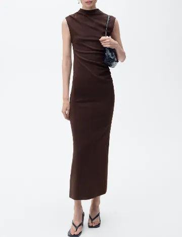 Rochie lunga Mango, maro Maro