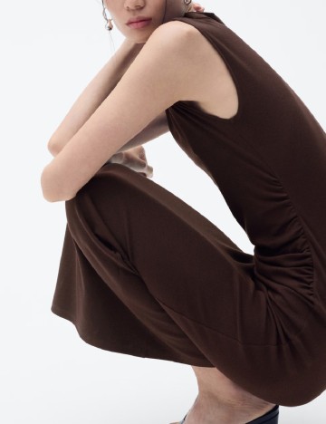 Rochie lunga Mango, maro