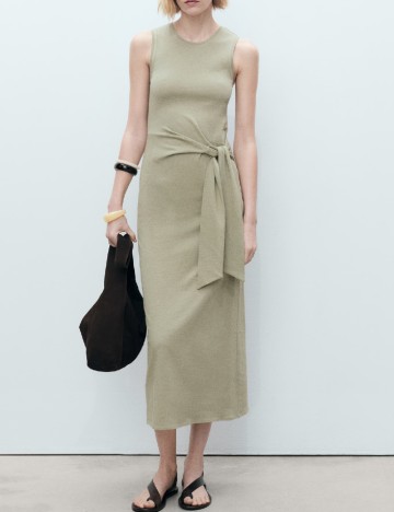 Rochie lunga Mango, verde
