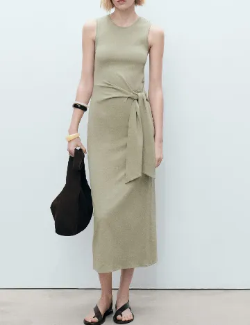 Rochie lunga Mango, verde Verde