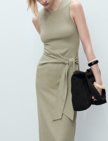 Rochie lunga Mango, verde