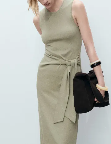 Rochie lunga Mango, verde Verde