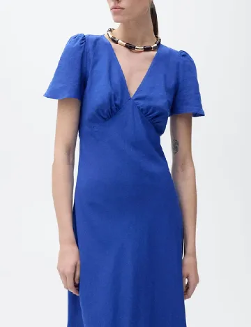 Rochie lunga Mango, albastru Albastru