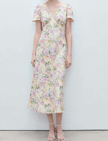 Rochie medie Mango, mix culori