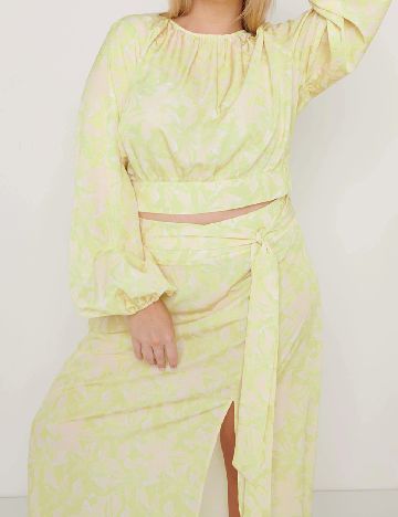 Fusta Pretty Lavish Curve, verde