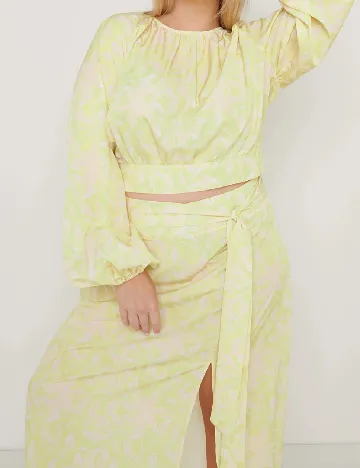 Fusta Pretty Lavish Curve, verde