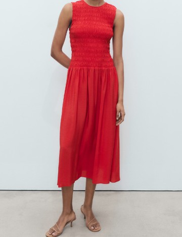 Rochie medie Mango, rosu