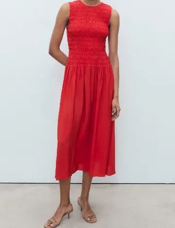 Rochie medie Mango, rosu Rosu