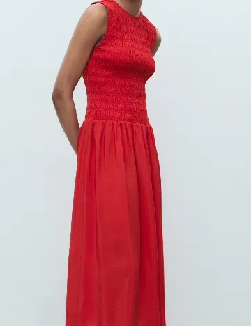 Rochie medie Mango, rosu Rosu