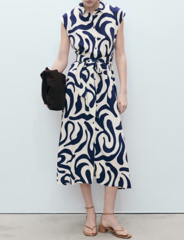 Rochie medie Mango, bleumarin