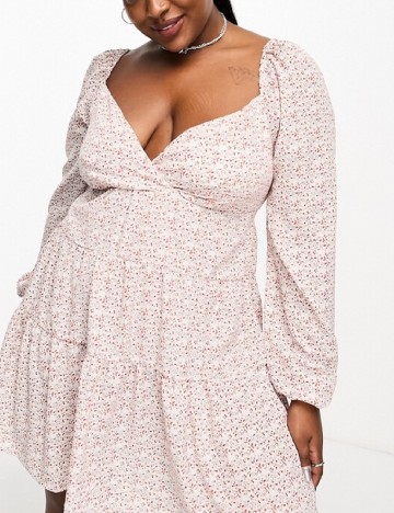 Rochie scurta DAISY STREET Curve, alb
