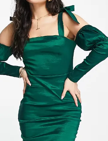 Rochie scurta NAANAA, verde Verde
