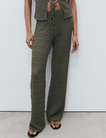 Pantaloni Mango, verde