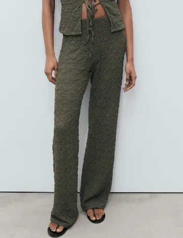 Pantaloni Mango, verde