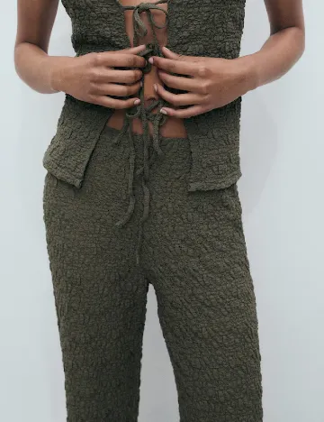 Pantaloni Mango, verde