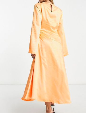 Rochie medie Pretty Lavish, portocaliu