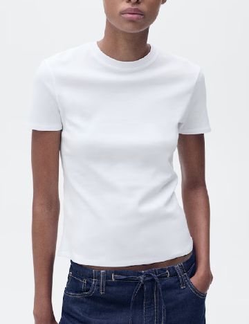 Tricou Mango, alb