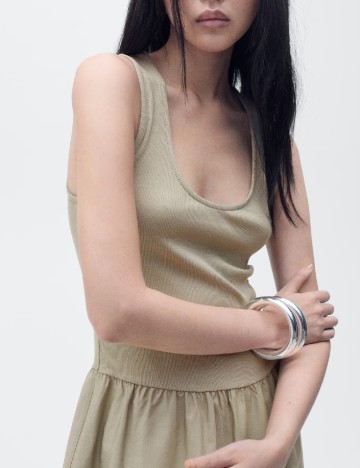 Rochie lunga Mango, verde