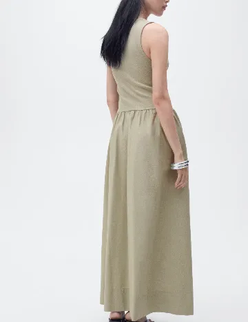 Rochie lunga Mango, verde