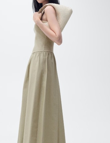 Rochie lunga Mango, verde