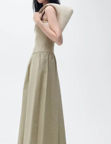Rochie lunga Mango, verde