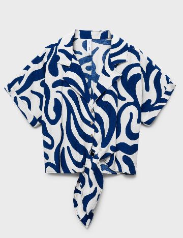 Camasa Mango, bleumarin
