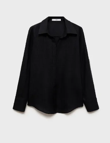 Camasa Mango, negru Negru