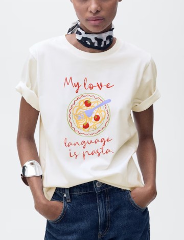 Tricou Mango, alb