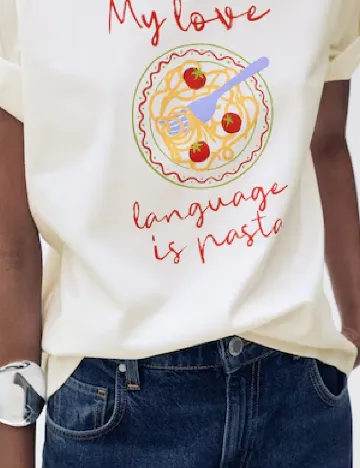 Tricou Mango, alb