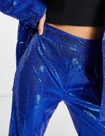 Pantaloni NAANAA, albastru